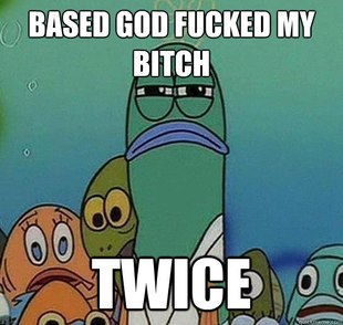 Serious fish SpongeBob
