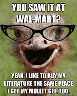 Judgmental Bookseller Ostrich