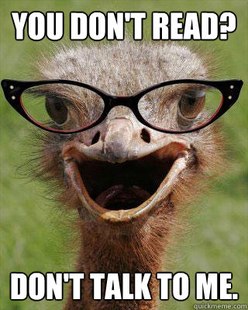 Judgmental Bookseller Ostrich