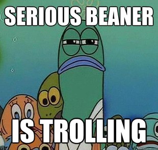 Serious fish SpongeBob