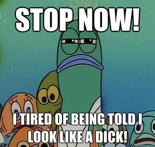 Serious fish SpongeBob