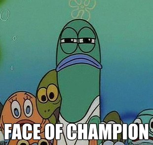 Serious fish SpongeBob