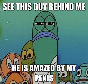 Serious fish SpongeBob
