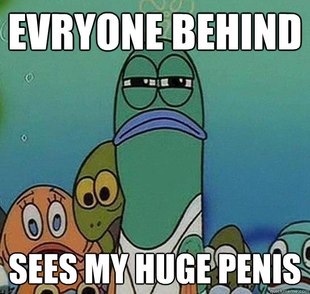 Serious fish SpongeBob