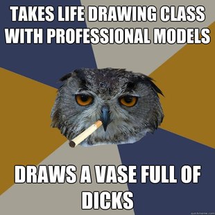 Art Student Owl