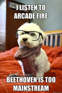 Hipster pup