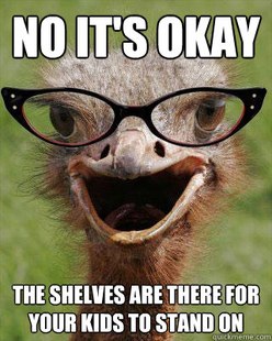 Judgmental Bookseller Ostrich