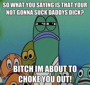 Serious fish SpongeBob
