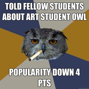 Art Student Owl
