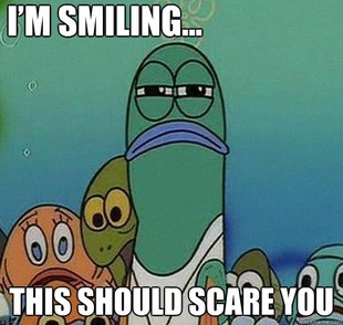 Serious fish SpongeBob