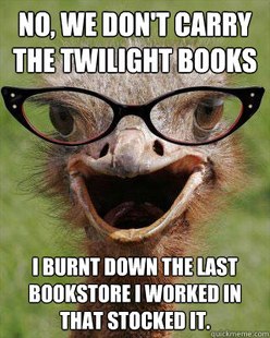 Judgmental Bookseller Ostrich