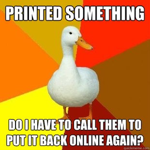 Tech Impaired Duck
