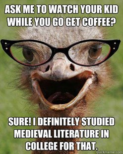Judgmental Bookseller Ostrich