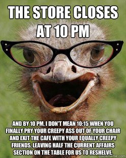 Judgmental Bookseller Ostrich